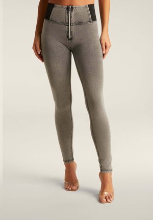 WR UP SHAPING - Pantaloni - light grey jeans black seams