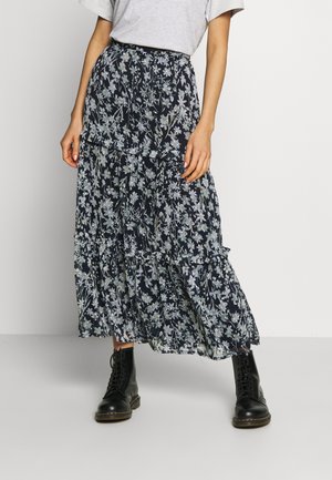 Falda larga - dark blue