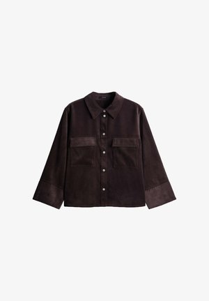 OPUS, RELAXED FIT RIB TEXTURE - Camicia - affogato