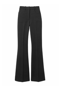 PRIYA HIGH-RISE FLARED - Pantalon classique - black