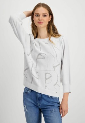 Monari MIT STRASS BUCHSTABEN - Pullover - cloudy grey