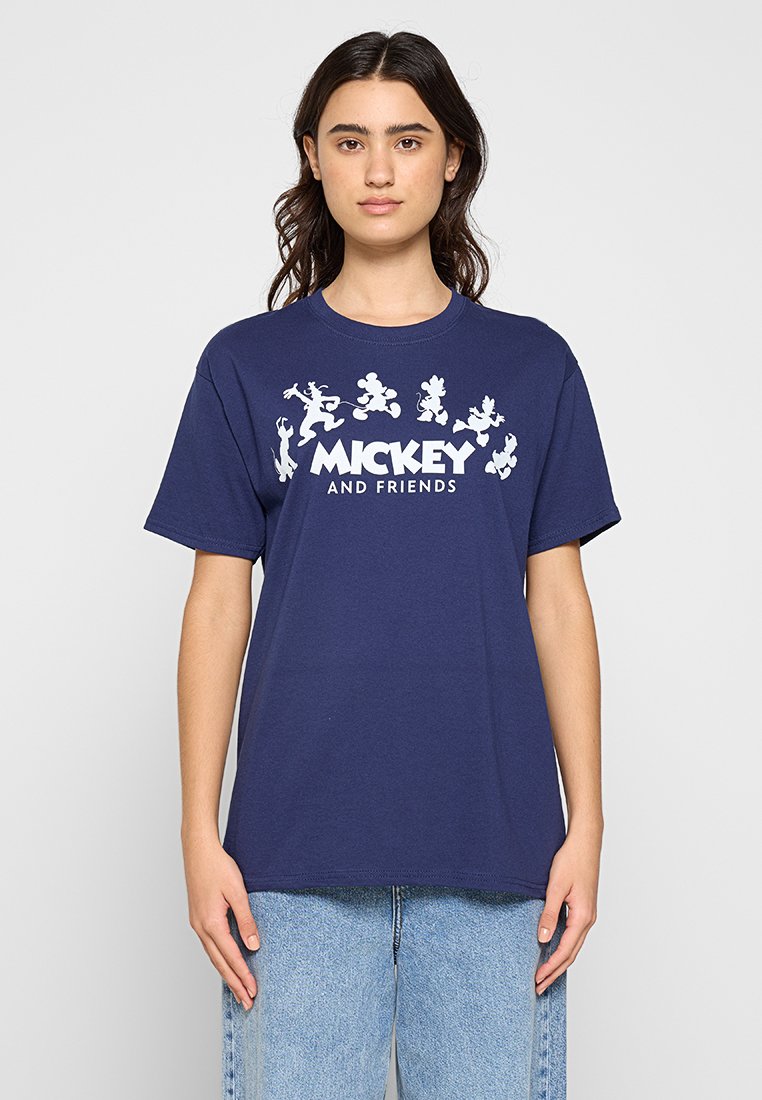 Disney T-shirt print donkerblauw