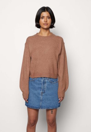 HIGHNECK - Strikkegenser - dark brown
