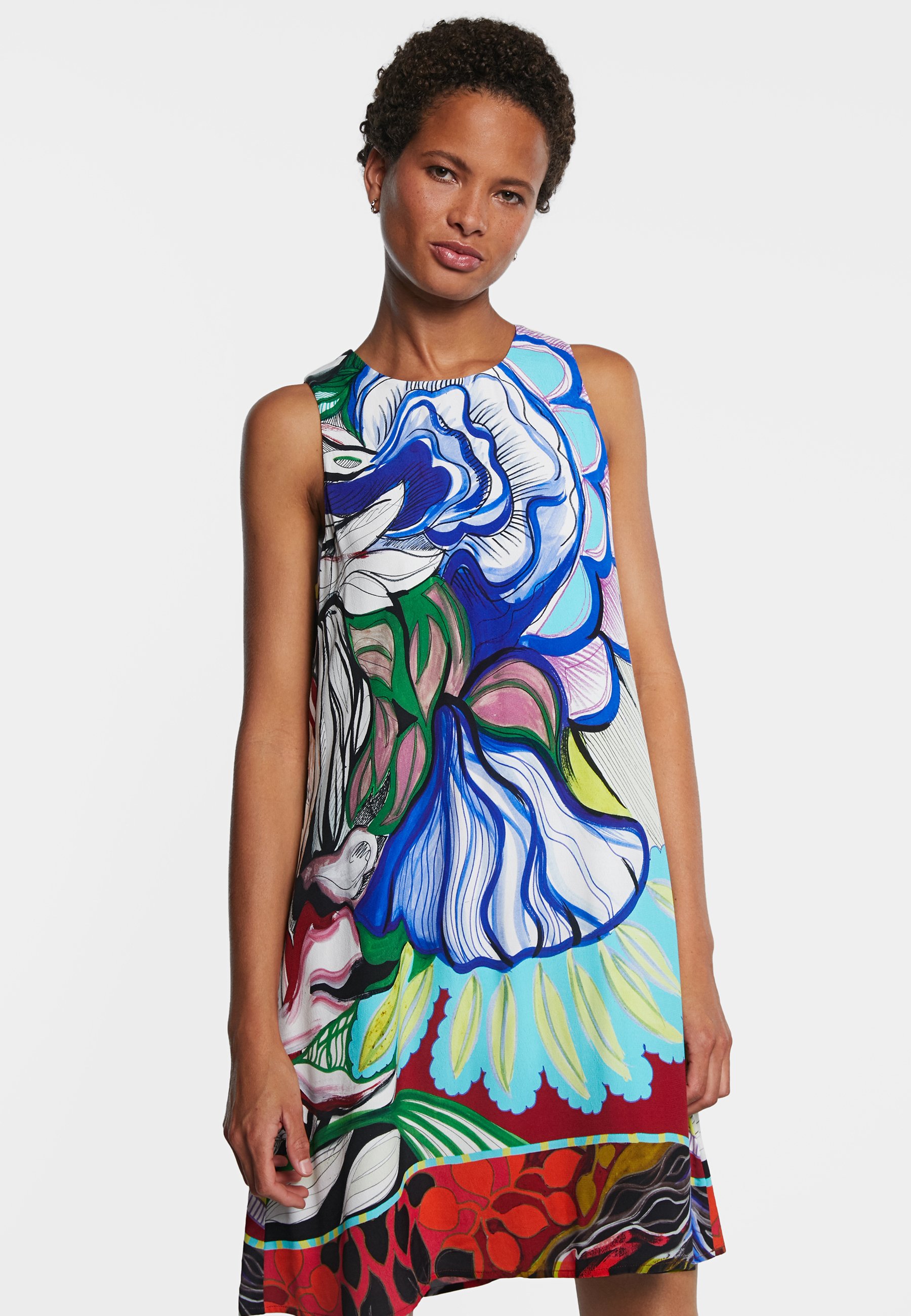 Desigual Orleans Freizeitkleid Multicolor Mehrfarbig Zalando De 