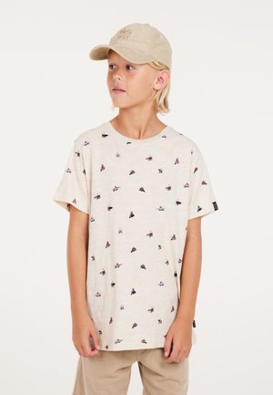 Print T-shirt - kitoffwhite