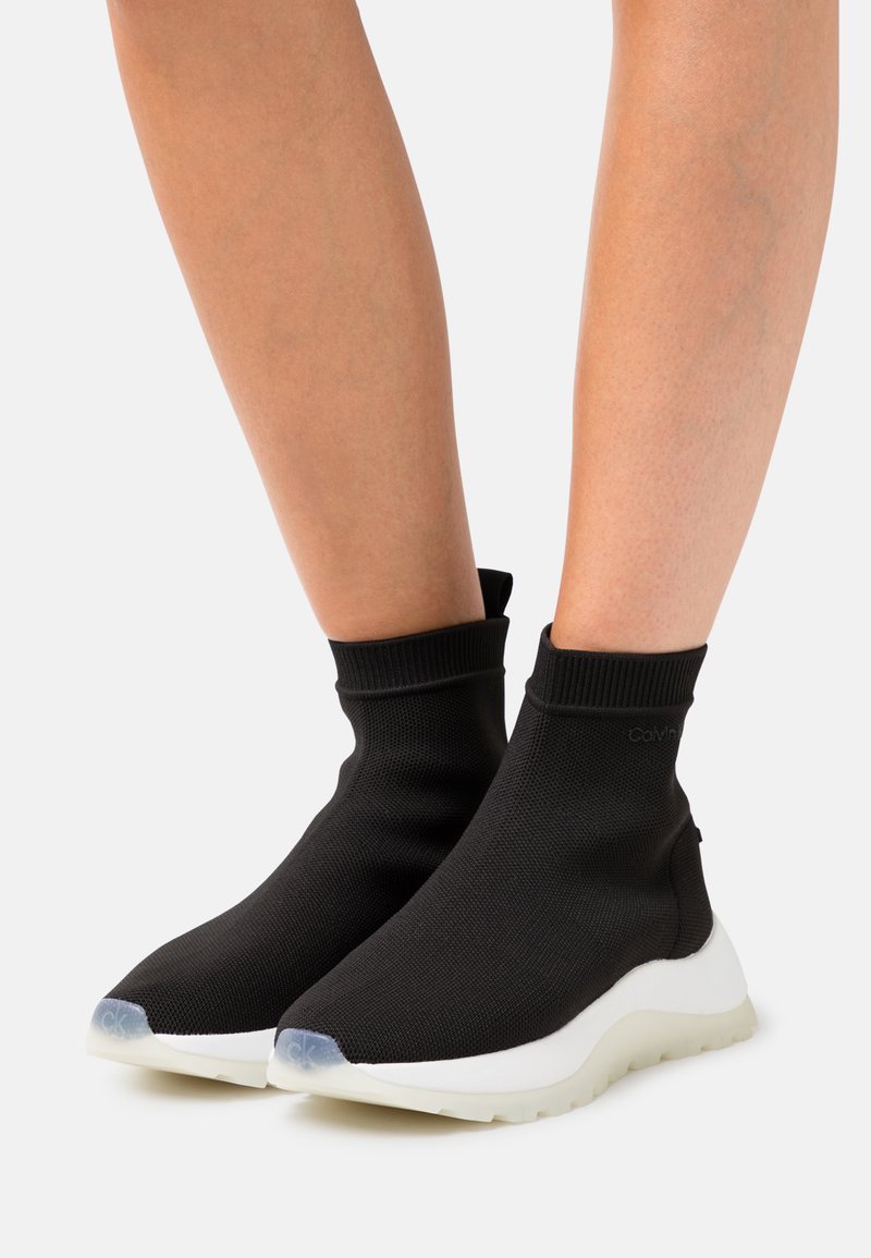 Calvin Klein SOCK BOOT Classic ankle boots black Zalando.co.uk