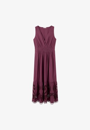 Oltre, VESTITO LUNGO CON DETTAGLI TRAFORATI - Freizeitkleid - viola