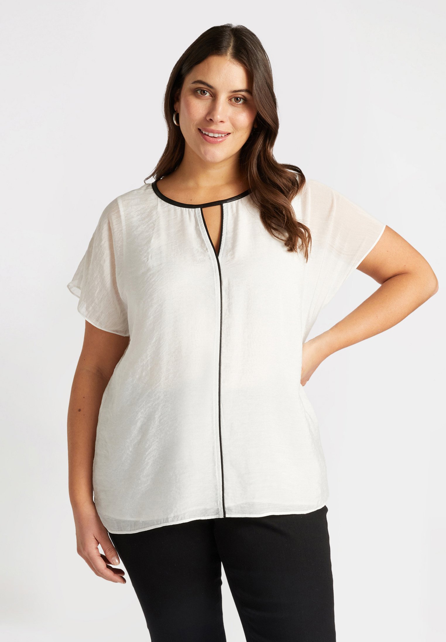 Fiorella Rubino CON BORDI Camicetta bianco