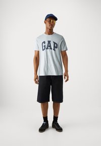 GAP LOGO 2 PACK - Marškinėliai su spaudiniu - grey/blue
