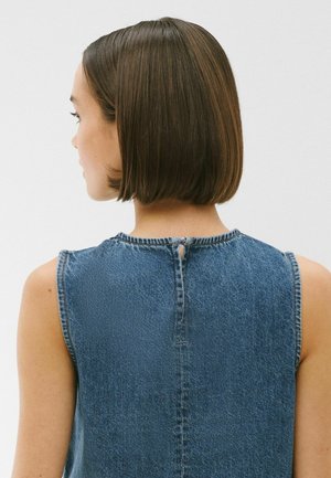 Next, Bluse - mid blue