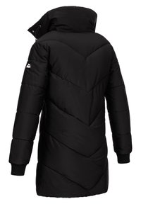 Musternahk vest, mille kõrge krae, millel on venitatud õmblused, soonilised mansetid ja logo plaastriga varrukal. Pehme, tekstuuriga kangas.