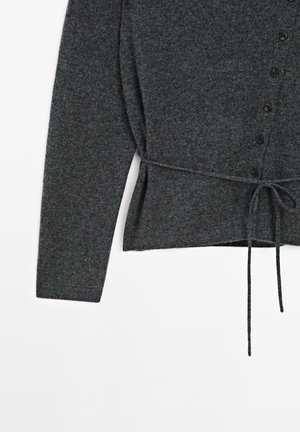 Massimo Dutti ROLL NECK - Cardigan - dark grey