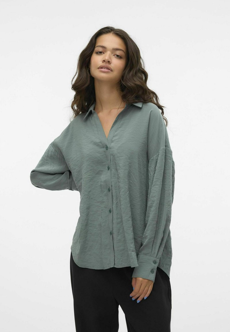 Vero Moda Button-down blouse - balsam green