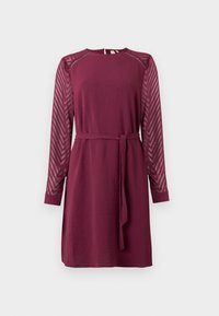 ONLMETTE DOBBY SLEEVE DRESS  - Kjole - mauve wine