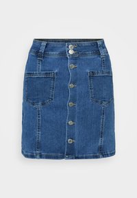 VMPETRA SHORT SKIRT  - Jeansskjørt - medium blue denim