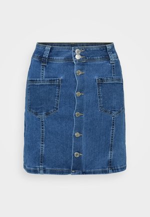 Vero Moda Petite, VMPETRA SHORT SKIRT - Denimová sukně - medium blue denim