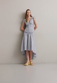 Veronica Beard PERRIN DRESS - Μάξι φόρεμα - washed blue/white