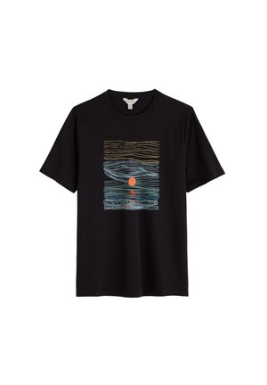Seasalt Cornwall, SEASALT CORNWALL MIDWATCH T-SHIRT - Tričko s potlačou - black - godrevy surf onyx