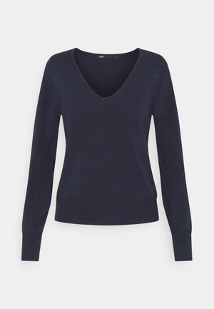ONLAMALIA V-NECK SLIM - Jumper - night sky
