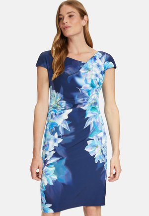 Vera Mont MIT BLUMENPRINT - Etuikleid - dark blue blue