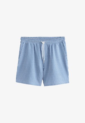 Next, REGULAR FIT - TEXTURED SEERSUCKER STRIPE - Lühikesed püksid - blue