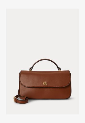 Lauren Ralph Lauren, LEATHER MARCY CROSSBODY WALLET - Τσάντα χειρός - brown