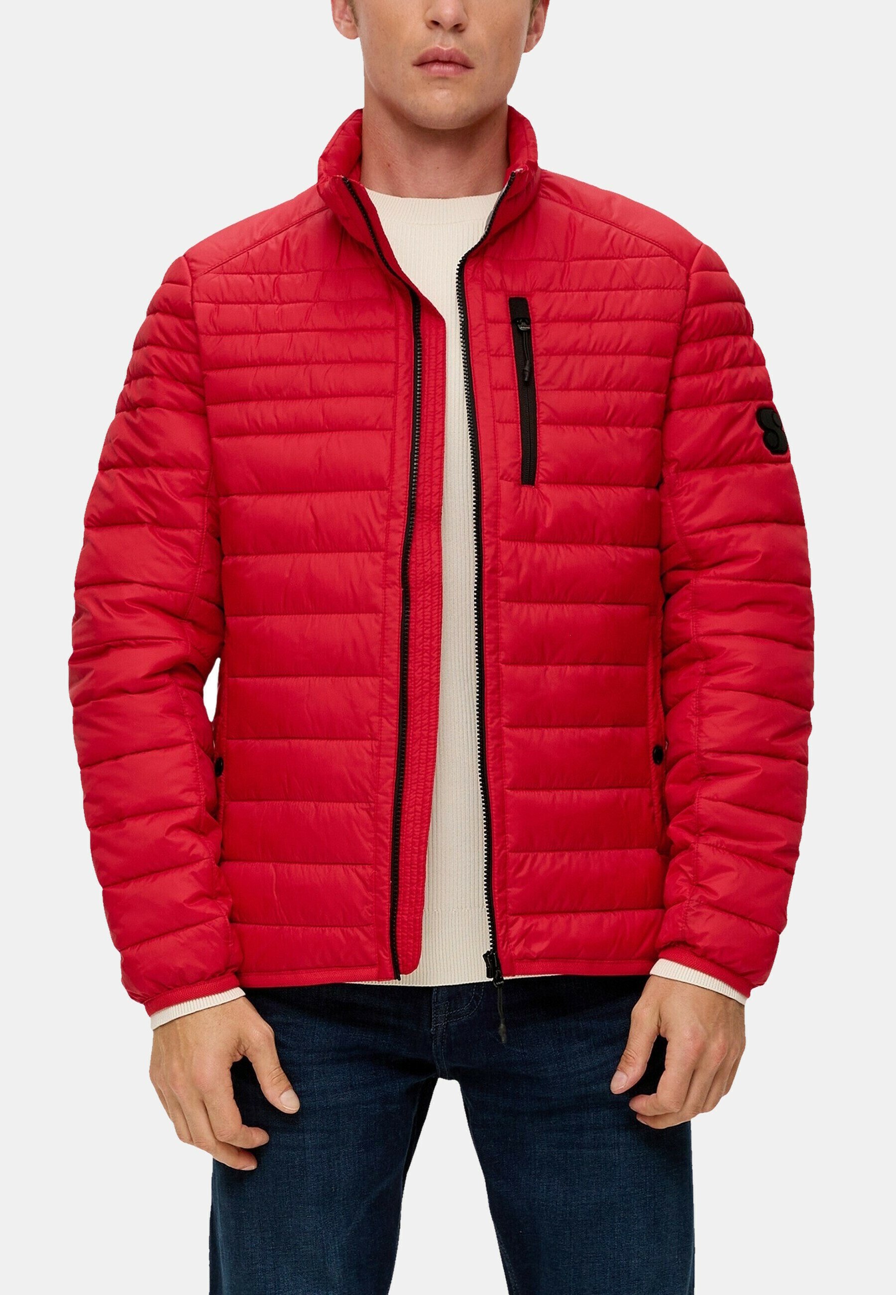 Oliver Jeansjacke Kapuze Jacke S Oliver Rot STEPP Winterjacke Rot