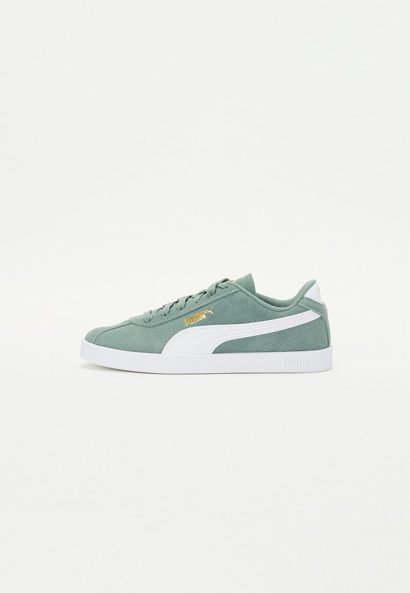Puma CLUB II JR UNISEX - Trainers - green moon/white