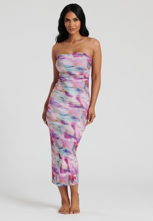 South Beach OVERLAY BANDEAU  - Maxi-jurk - pink