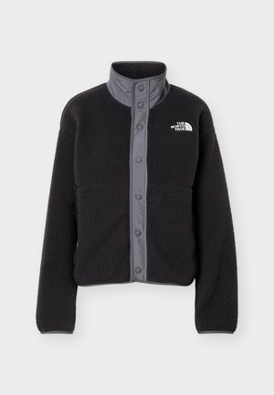 The North Face, CRAGMONT SNAP FRONT JACKET - Fleecejacke - black/anthracite grey