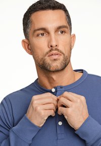 Lindbergh SOLID GRANDDAD - Långärmad tröja - indigo blue