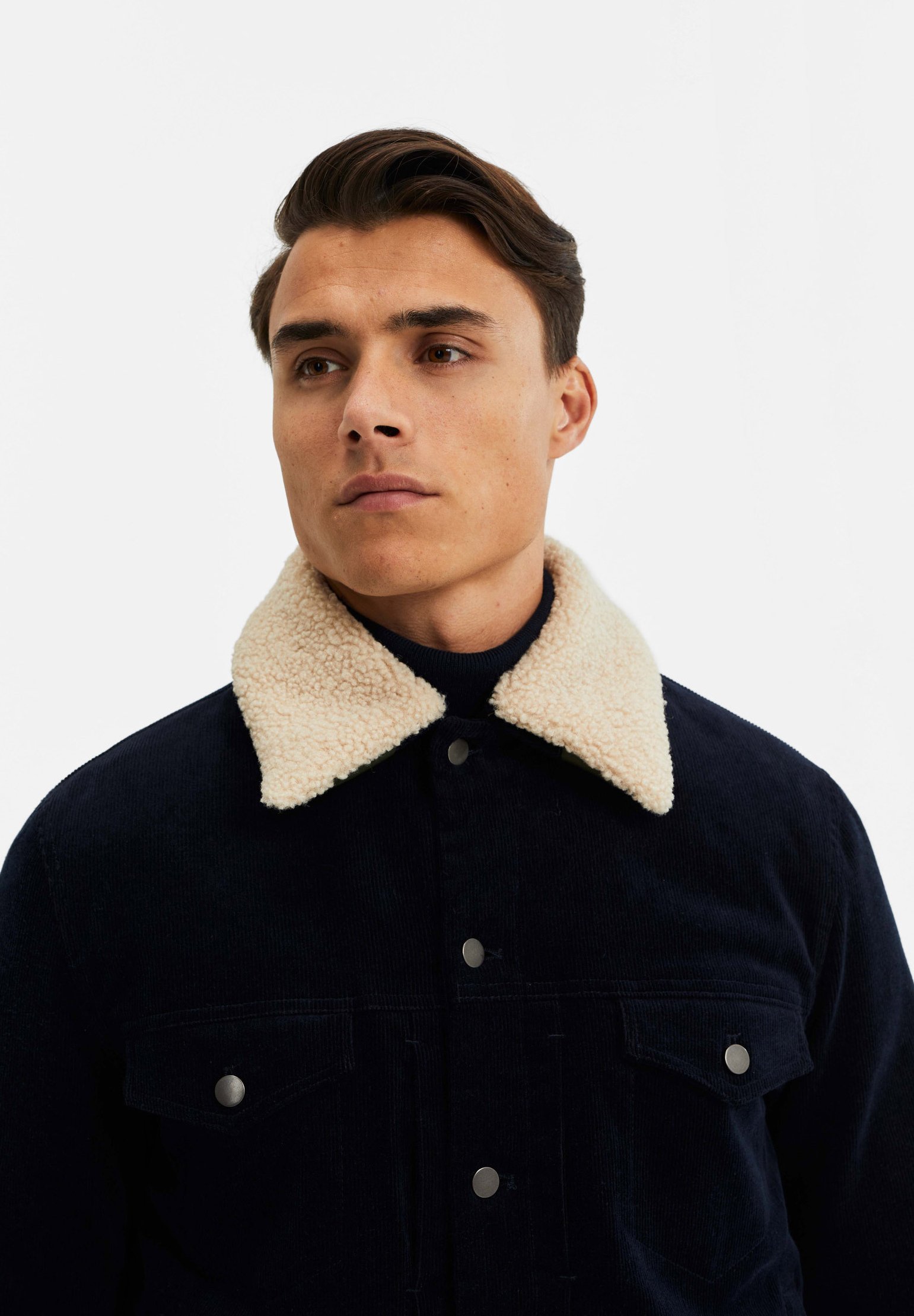 Uomo RIBCORDE TRUCKER MET SHERPA KRAAG - Giacca da mezza stagione Uomo RIBCORDE TRUCKER MET SHERPA KRAAG - Giacca da mezza stagione