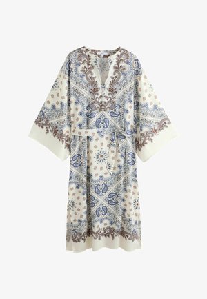Next, REGULAR FIT - TIE WAIST MAXI KIMONO DRESS - Maxikjoler - blue paisley