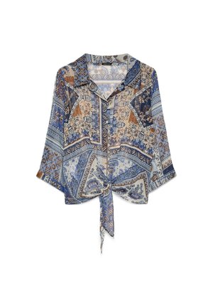 Fiorella Rubino, BLUSA STAMPA FOULARD - Hemdbluse - blu