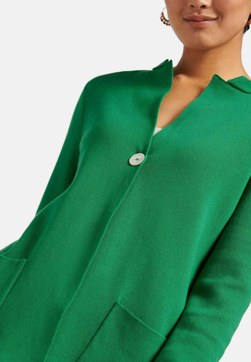 Damen Strickjacken | PETER HAHN Strickpullover grün - GJ09504 Damen Strickjacken | PETER HAHN Strickpullover grün - GJ09504
