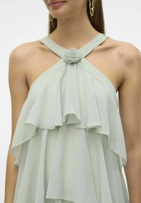 Vero Moda FELICIA RUFFLE - Gallakjole - sea foam