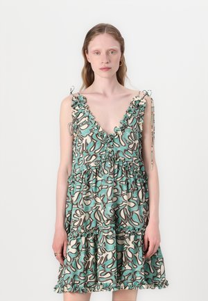 Malina ARABELLA FRILL DETAILED - Vapaa-ajan mekko - turquoise