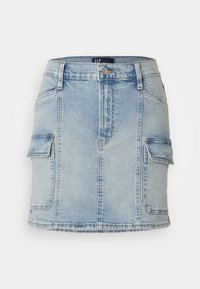 CARGO MINI SKIRT EASTLAKE - Denimová sukně - light blue