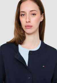 Tommy Hilfiger STITCH CREW NECK CARDI - Adīta jaka - dark night navy