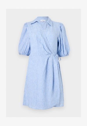 Tommy Hilfiger, SUMMER WRAP TIE - Vestido informal - blue khaki