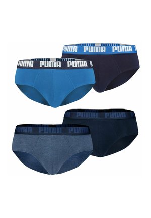 LOGO BÜNDCHEN 4ER PACK - Slip - true blue denim