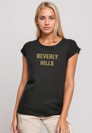 Print T-shirt - black