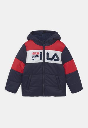 LIAM PUFF UNISEX - Giacca invernale - black iris/true red/bright white