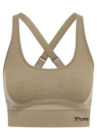 SEAMLESS - Light support sports bra - chateau gray driftwood melange