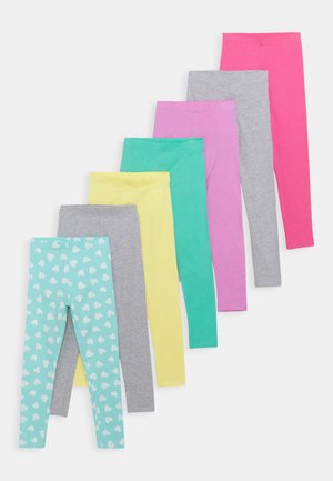 7 PACK - Leggings - light blue/pink