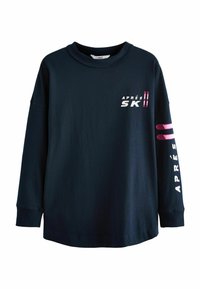 Next HEAVYWEIGHT WITH APRES GRAPHIC - Ilgarankovis viršutinės dalies drabužis - navy blue