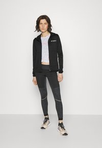 Adidas Terrex TERREX XPERIOR LIGHT FLEECE HOODED JACKET - Flīsa jaka - black