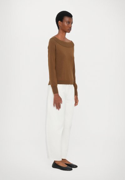 CLOSED WIDE NECK LONG SLEEVE - Jumper - light mocha brown
