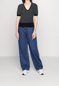 Morgan Camiseta estampada - black