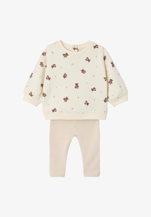 Vertbaudet, UNISEX SET - Sweatshirt - wollweiß